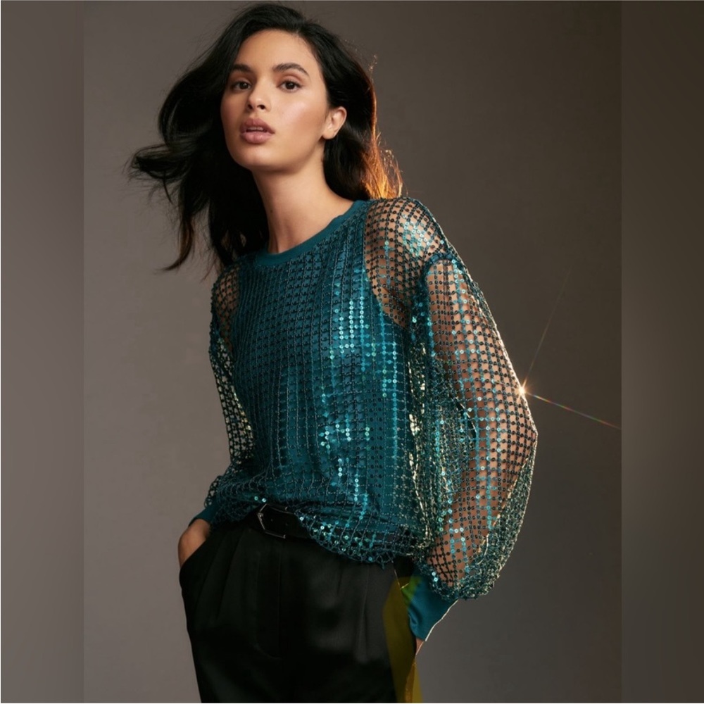 NWT Pilcro | Anthropologie Sequin Top